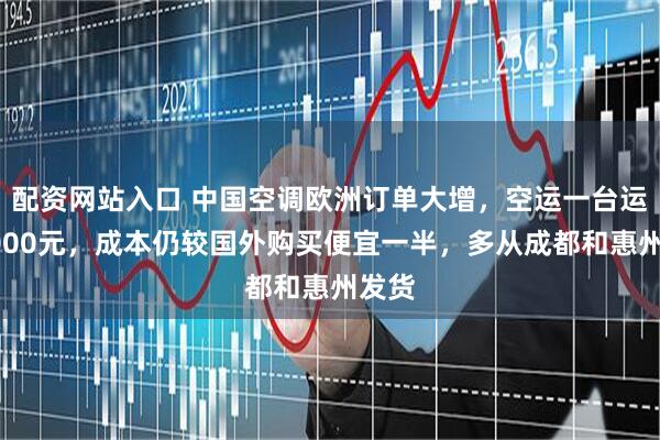 配资网站入口 中国空调欧洲订单大增，空运一台运费2000元，成本仍较国外购买便宜一半，多从成都和惠州发货